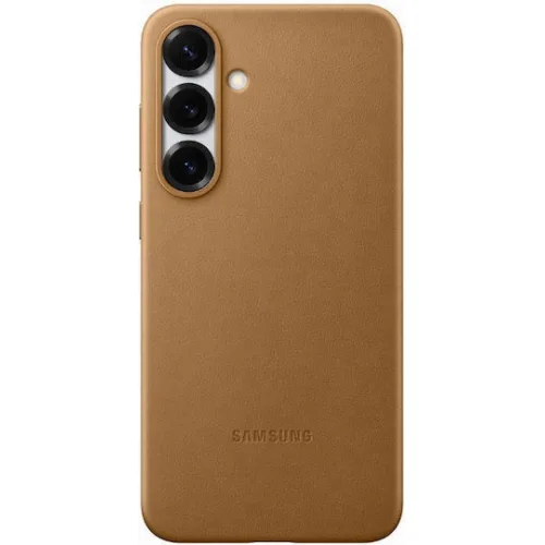 Samsung Back Cover Δερμάτινο Χρυσό (Galaxy S25+)