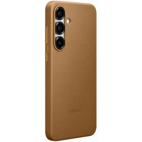 Samsung Back Cover Δερμάτινο Χρυσό (Galaxy S25+)