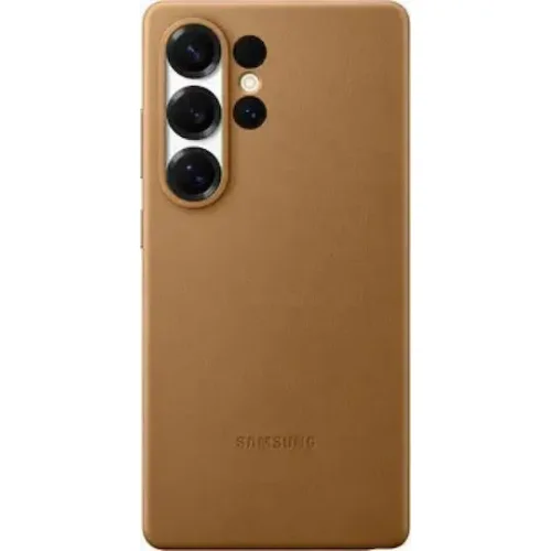 Samsung Back Cover Δερμάτινο Χρυσό (Galaxy S25 Ultra)