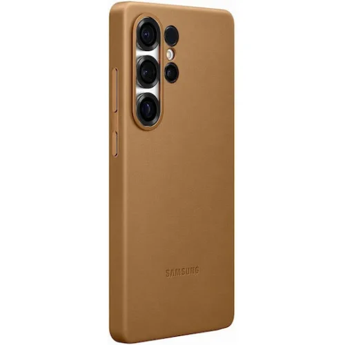 Samsung Back Cover Δερμάτινο Χρυσό (Galaxy S25 Ultra)