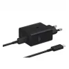 Samsung Φορτιστής με 2 Θύρες USB-C και Καλώδιο USB-C - USB-C 50W Power Delivery Μαύρος (EP-T5020X)