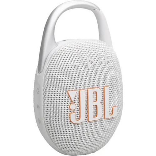 JBL Clip 5 Αδιάβροχο Ηχείο Bluetooth 7W με Διάρκεια Μπαταρίας έως 12 ώρες Λευκό