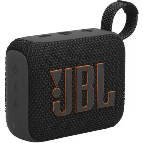 JBL Go 4 Αδιάβροχο Ηχείο Bluetooth 4.2W με Διάρκεια Μπαταρίας έως 7 ώρες Μαύρο