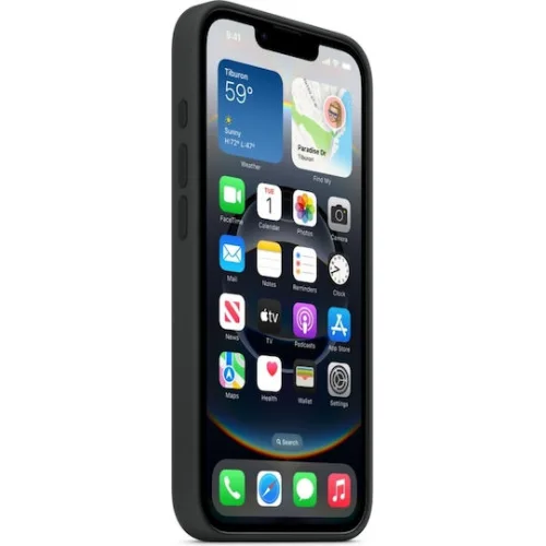 Apple Silicone Case Back Cover Σιλικόνης Μαύρο (iPhone 16e)