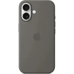 Apple Silicone Case with MagSafe Back Cover Σιλικόνης Stone Gray (iPhone 16)