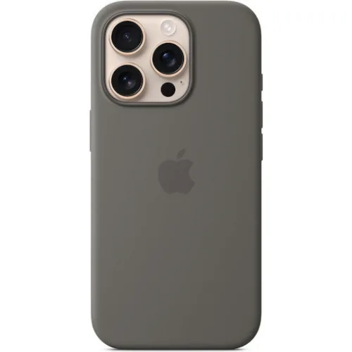 Apple Silicone Case with MagSafe Back Cover Σιλικόνης Stone Gray (iPhone 16 Pro)