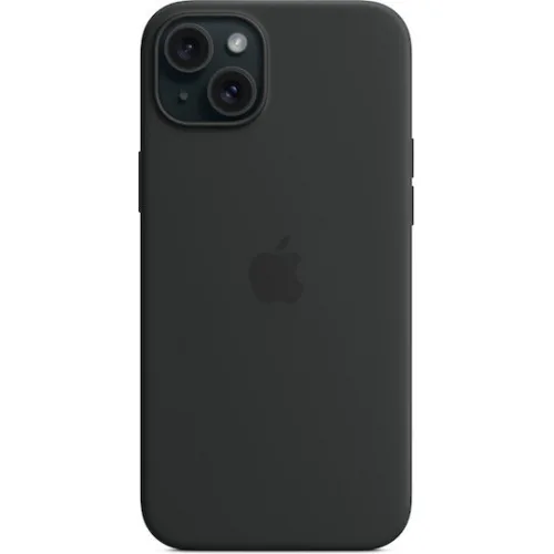 Apple Silicone Case with MagSafe Back Cover Σιλικόνης Μαύρο (iPhone 15 Plus)