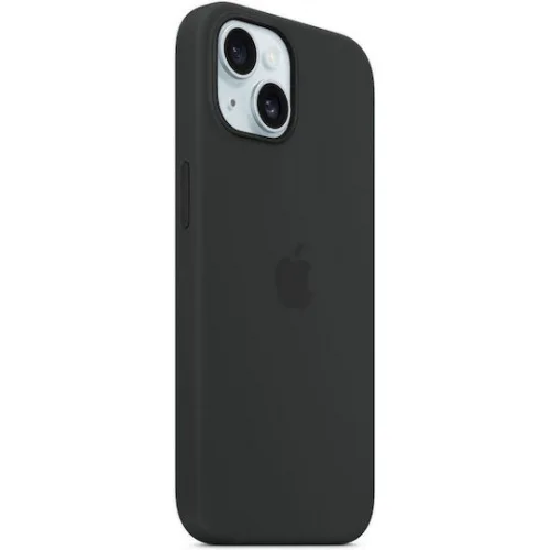 Apple Silicone Case with MagSafe Back Cover Σιλικόνης Μαύρο (iPhone 15 Plus)
