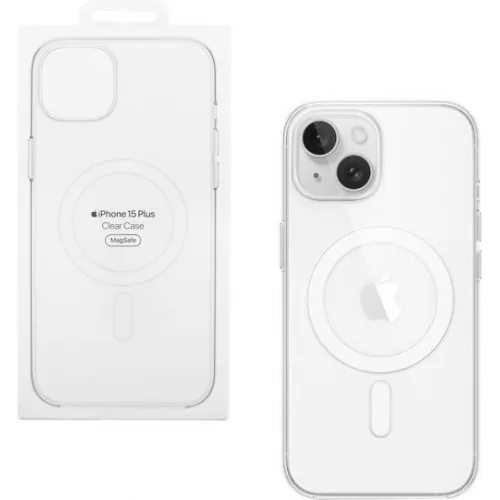 Apple Silicone Case with MagSafe Back Cover Πλαστικό Διάφανο (iPhone 15 Plus)