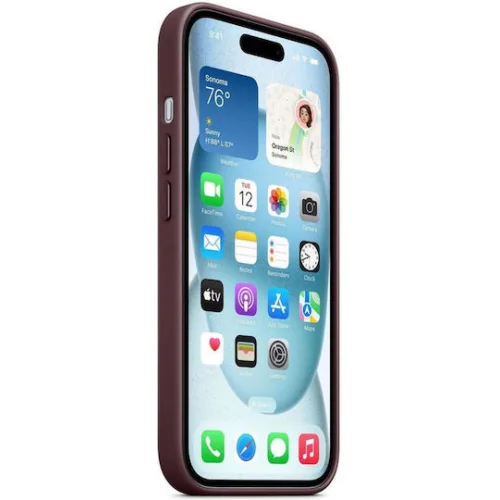 Apple Finewoven Back Cover Υφασμάτινο Κόκκινο (iPhone 15)