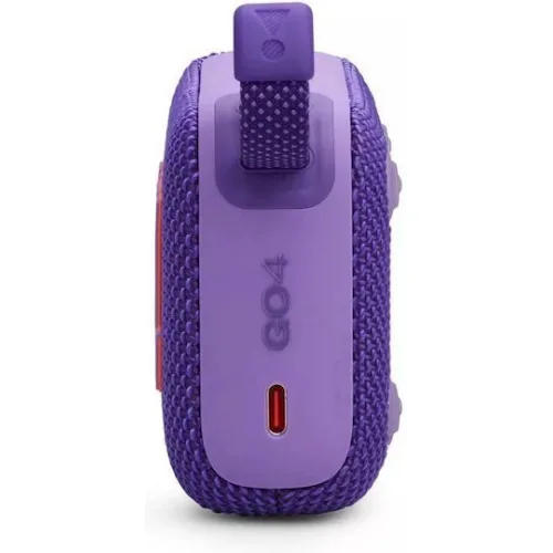 JBL Go 4 Αδιάβροχο Ηχείο Bluetooth 4.2W με Διάρκεια Μπαταρίας έως 7 ώρες Μωβ