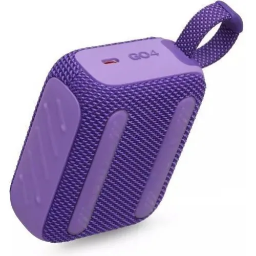 JBL Go 4 Αδιάβροχο Ηχείο Bluetooth 4.2W με Διάρκεια Μπαταρίας έως 7 ώρες Μωβ