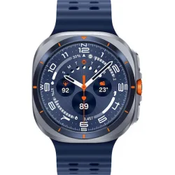 Samsung Galaxy Watch Ultra (2025) Titanium 47mm Αδιάβροχο με eSIM και Παλμογράφο (Μπλε)