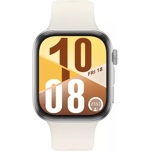 Huawei Watch Fit 4 43mm Αδιάβροχο με Παλμογράφο (Λευκό)