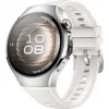 Huawei Watch 5 Stainless Steel 42mm Αδιάβροχο με eSIM και Παλμογράφο (Λευκό)