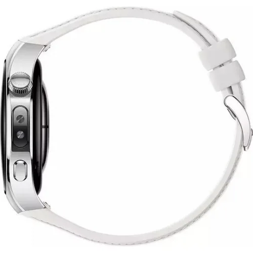 Huawei Watch 5 Stainless Steel 42mm Αδιάβροχο με eSIM και Παλμογράφο (Λευκό)