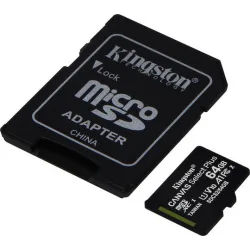 Kingston Canvas Select Plus microSDXC 64GB Class 10 U1 V10 A1 UHS-I με αντάπτορα