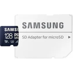 Samsung PRO Ultimate microSDXC 128GB Class 10 U3 V30 A2 UHS-I με αντάπτορα
