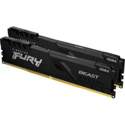 Kingston Fury Beast DDR4 32GB RAM με 2x16GB Modules και Ταχύτητα 3200 για Desktop