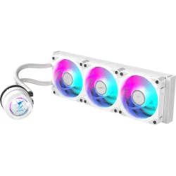Gigabyte AORUS Waterforce II 360 Υδρόψυξη Επεξεργαστή Τριπλού Ανεμιστήρα 120mm για Socket AM4/AM5/1700/1200 με ARGB Φωτισμό Λευκή
