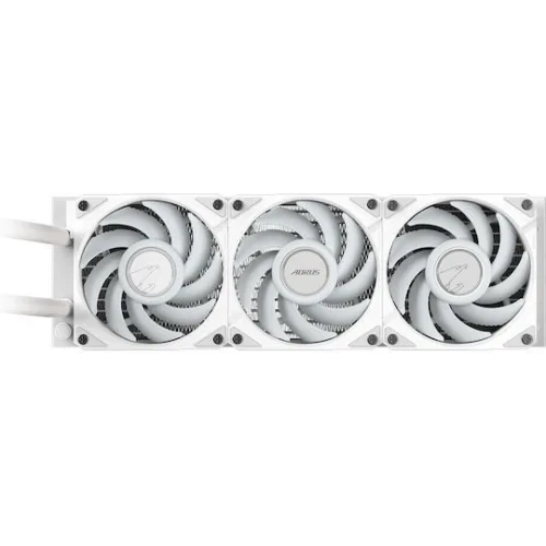 Gigabyte AORUS Waterforce II 360 Υδρόψυξη Επεξεργαστή Τριπλού Ανεμιστήρα 120mm για Socket AM4/AM5/1700/1200 με ARGB Φωτισμό Λευκή
