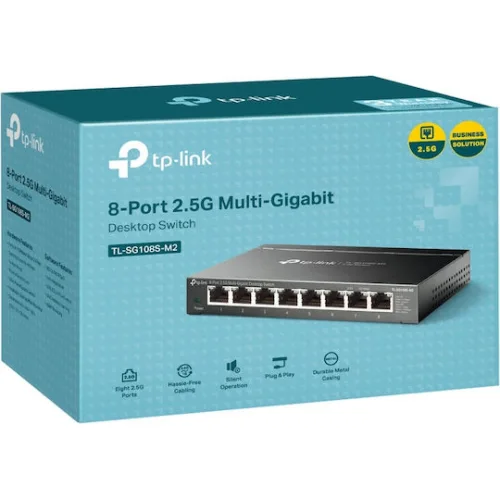 TP-LINK TL-SG108S-M2 v1 Unmanaged L2 Switch με 8 Θύρες Ethernet