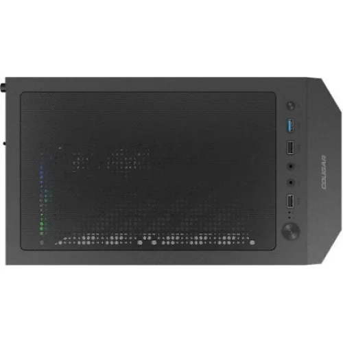 CC-COUGAR Case MX110 Mesh-G RGB Tempered Glass Middle ATX Black (4x120mm RGB fans preinstalled)
