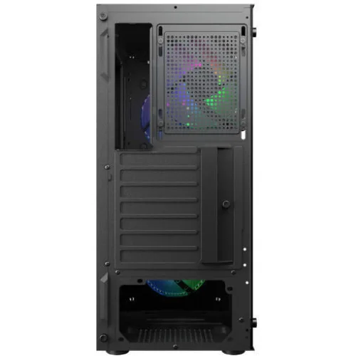 CC-COUGAR Case MX110 Mesh-G RGB Tempered Glass Middle ATX Black (4x120mm RGB fans preinstalled)