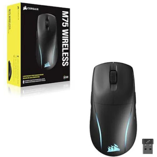 Corsair M75 Ασύρματο RGB Gaming Ποντίκι 26000 DPI Μαύρο