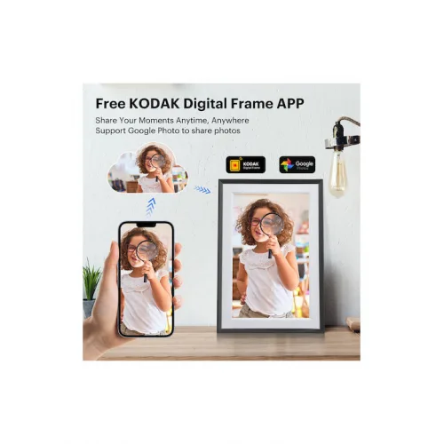 Kodak Ψηφιακή Κορνίζα με Οθόνη Αφής 10.1" Μαύρη RCF-1018 6972072903593