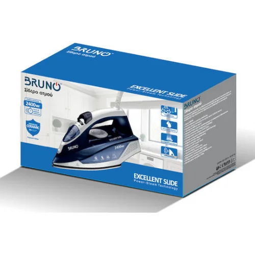 Bruno Σίδερο Ατμού 2400W με Κεραμική Πλάκα