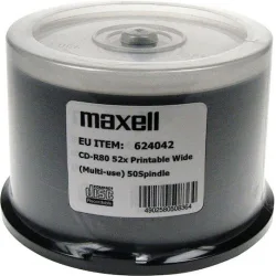Maxell Εγγράψιμα CD-R 52x 700MB 50τμχ Maxell Εγγράψιμα CD-R 52x 700MB 50τμχ