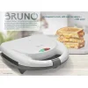 Bruno Τοστιέρα για 2 Τοστ 800W Λευκή