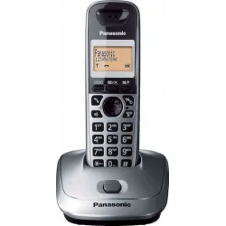 Panasonic KX-TG2511 Ασύρματο Τηλέφωνο με Ελληνικό Μενού Metallic Gray