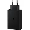 Samsung Φορτιστής Χωρίς Καλώδιο με Θύρα USB-A και 2 Θύρες USB-C 65W Power Delivery Μαύρος (Fast)