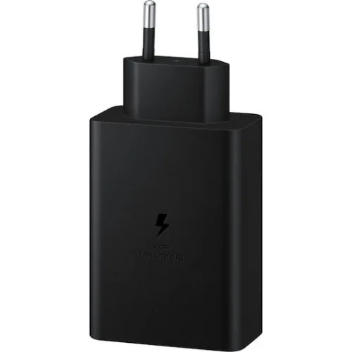 Samsung Φορτιστής Χωρίς Καλώδιο με Θύρα USB-A και 2 Θύρες USB-C 65W Power Delivery Μαύρος (Fast)