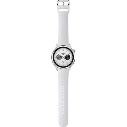 Xiaomi Watch S4 Aluminium 47mm Αδιάβροχο με Παλμογράφο (Ασημί)