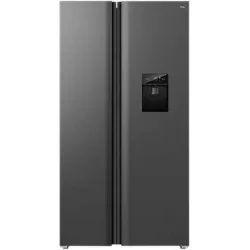 TCL Ψυγείο Ντουλάπα 631lt Total NoFrost Υ176.8xΠ92xΒ73.5εκ. Ασημί RP631SSE1