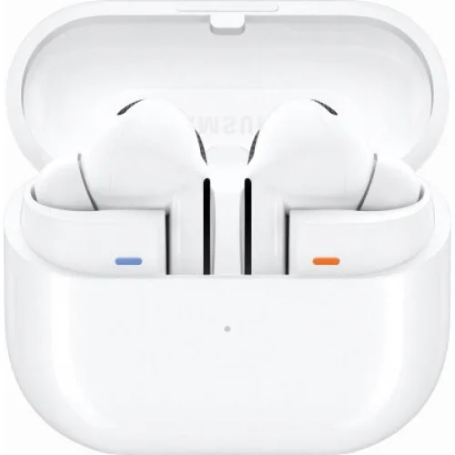 Samsung Galaxy Buds3 Pro Bluetooth Handsfree Ακουστικά με Αντοχή στον Ιδρώτα και Θήκη Φόρτισης Λευκά