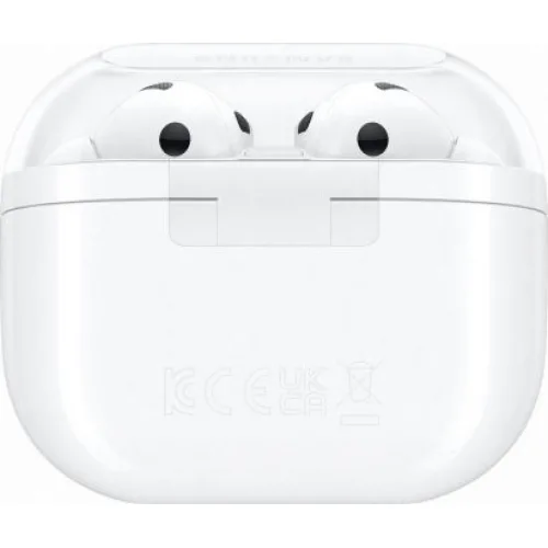 Samsung Galaxy Buds3 Pro Bluetooth Handsfree Ακουστικά με Αντοχή στον Ιδρώτα και Θήκη Φόρτισης Λευκά