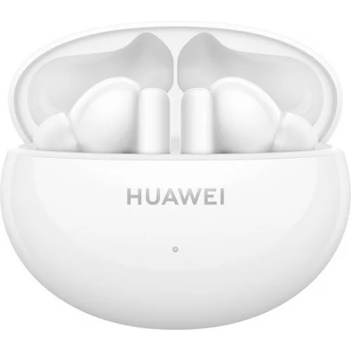 Huawei Freebuds 5i Bluetooth Handsfree Ακουστικά με Αντοχή στον Ιδρώτα και Θήκη Φόρτισης Ceramic White
