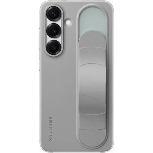 Samsung Standing Grip Back Cover Σιλικόνης Γκρι (Galaxy S25)