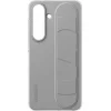 Samsung Standing Grip Back Cover Σιλικόνης Γκρι (Galaxy S25)