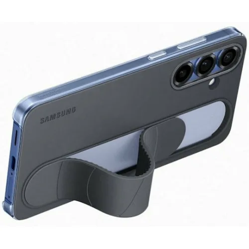 Samsung Standing Grip Back Cover Σιλικόνης Μαύρο (Galaxy S25+)