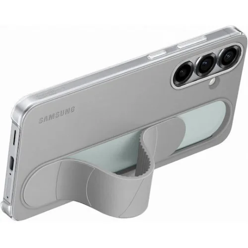 Samsung Standing Grip Back Cover Σιλικόνης Γκρι (Galaxy S25+)