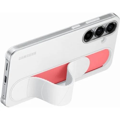 Samsung Standing Grip Back Cover Σιλικόνης Λευκό (Galaxy S25+)