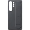 Samsung Standing Grip Back Cover Σιλικόνης Μαύρο (Galaxy S25 Ultra)