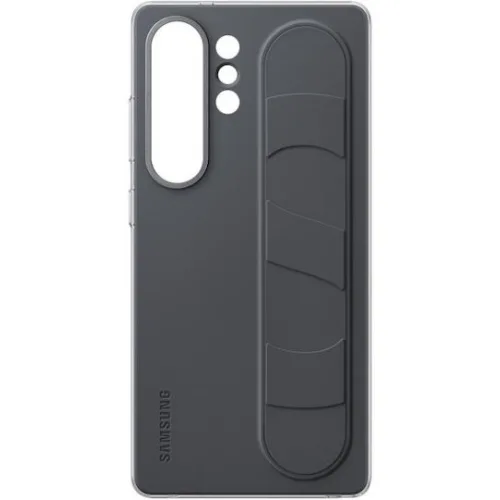 Samsung Standing Grip Back Cover Σιλικόνης Μαύρο (Galaxy S25 Ultra)
