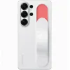 Samsung Standing Grip Back Cover Σιλικόνης με Λουράκι Λευκό (Galaxy S25 Ultra)