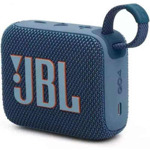 JBL Go 4 Αδιάβροχο Ηχείο Bluetooth 4.2W με Διάρκεια Μπαταρίας έως 7 ώρες Μπλε
